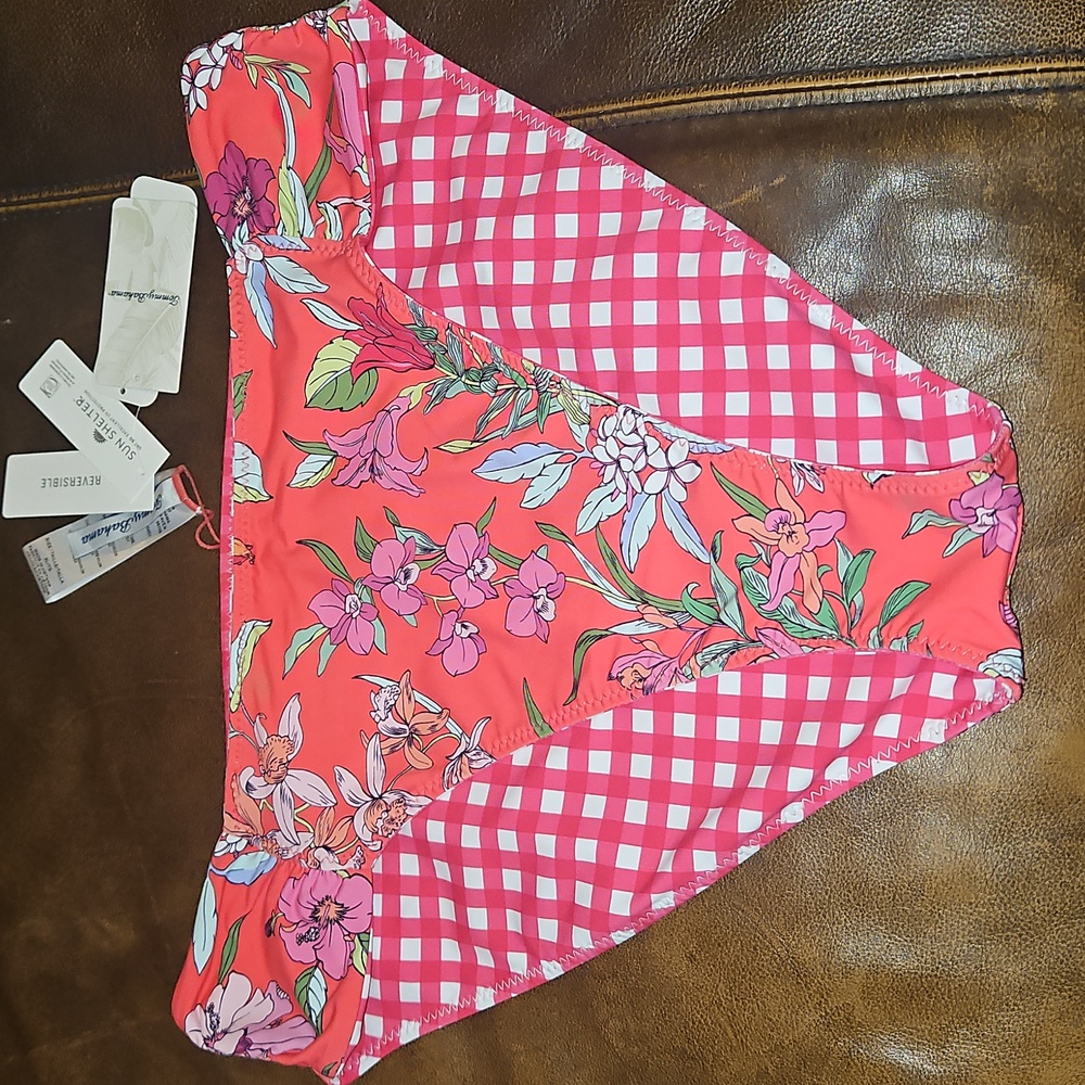 NWT Tommy Bahama Women's Reversible Hipster Swim Bottoms: Passion Pink: XL‎